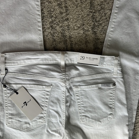 - 7 For All Mankind The Slim Fit Cirgarette Easy Skinny Jean - Picture 8 of 10